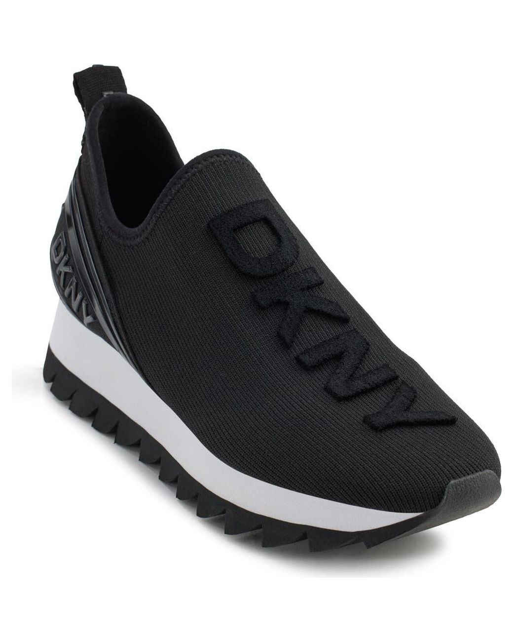DKNY Black Abbi Knit Sneaker