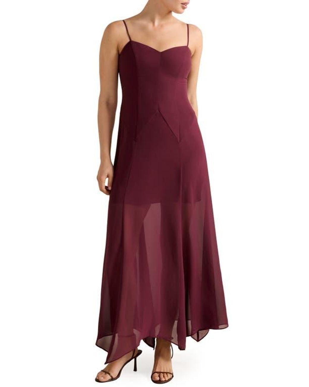 EVER NEW Honey Sheer Maxi Dress With Cape in Purple | Lyst EVER NEW Honey Sheer Maxi Dress With Cape in Purple | Lyst