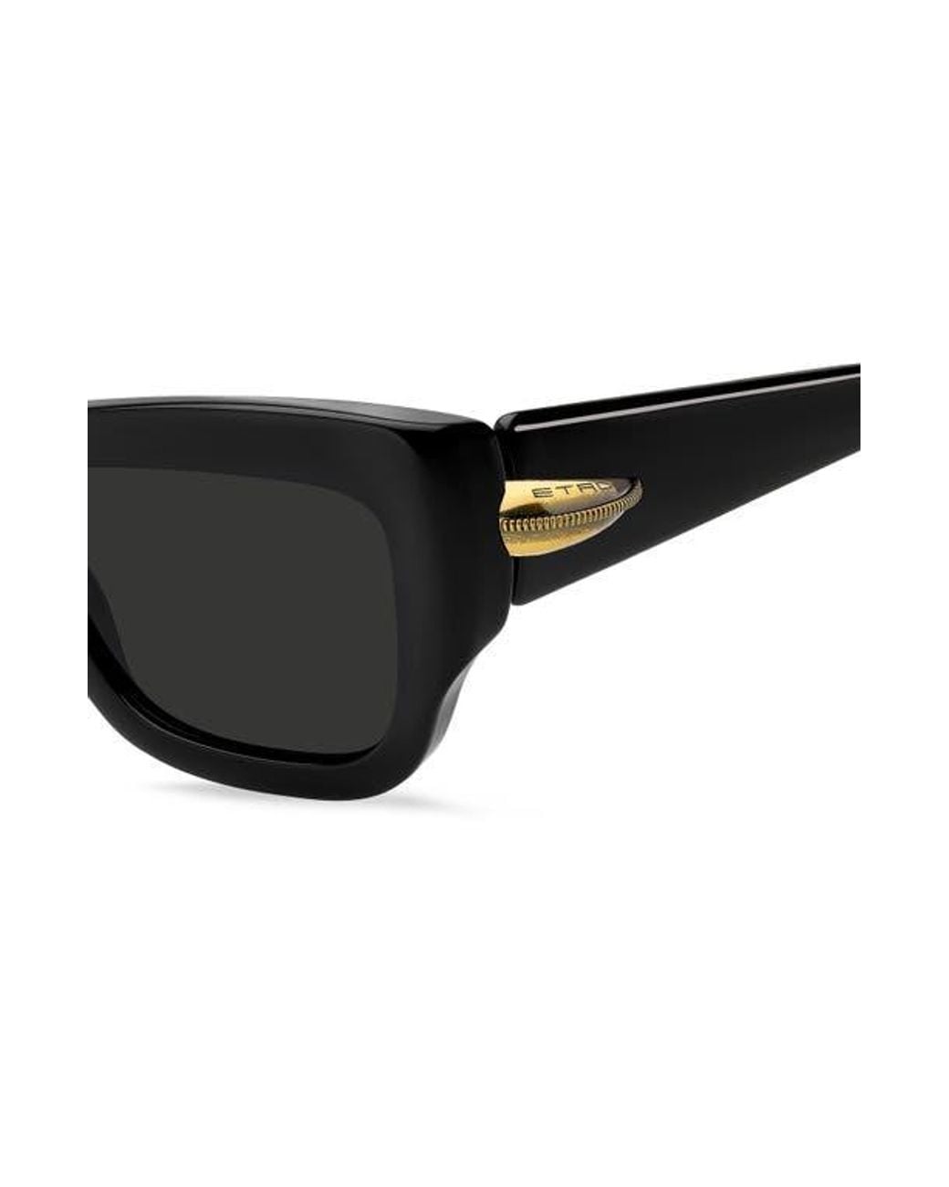 Etro Black 56Mm Rectangular Sunglasses