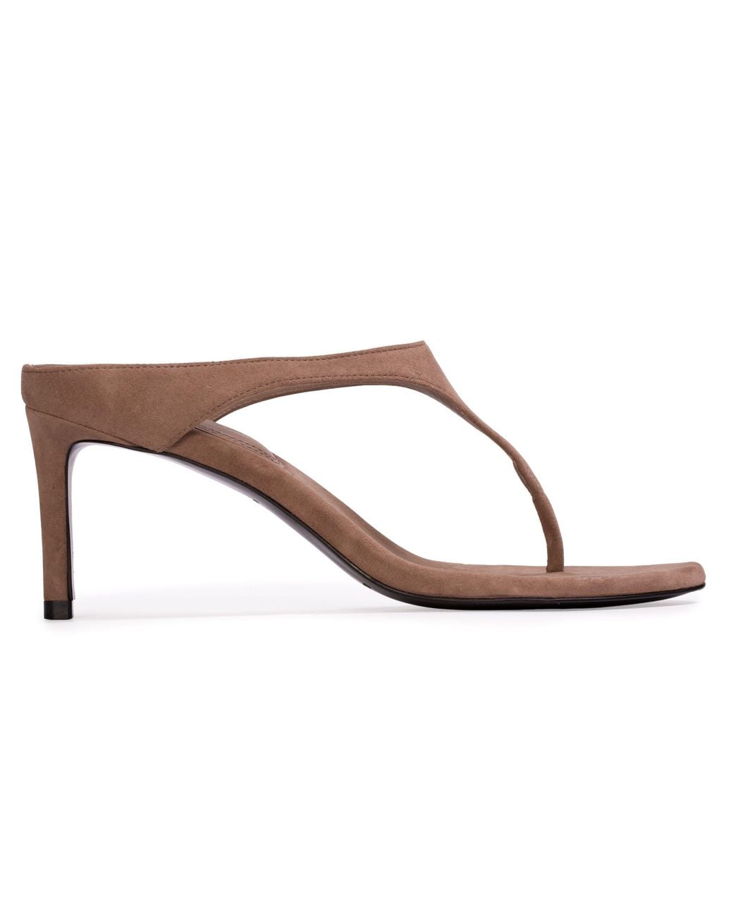 Black Suede Studio Brown Laurel 65 Suede Mule