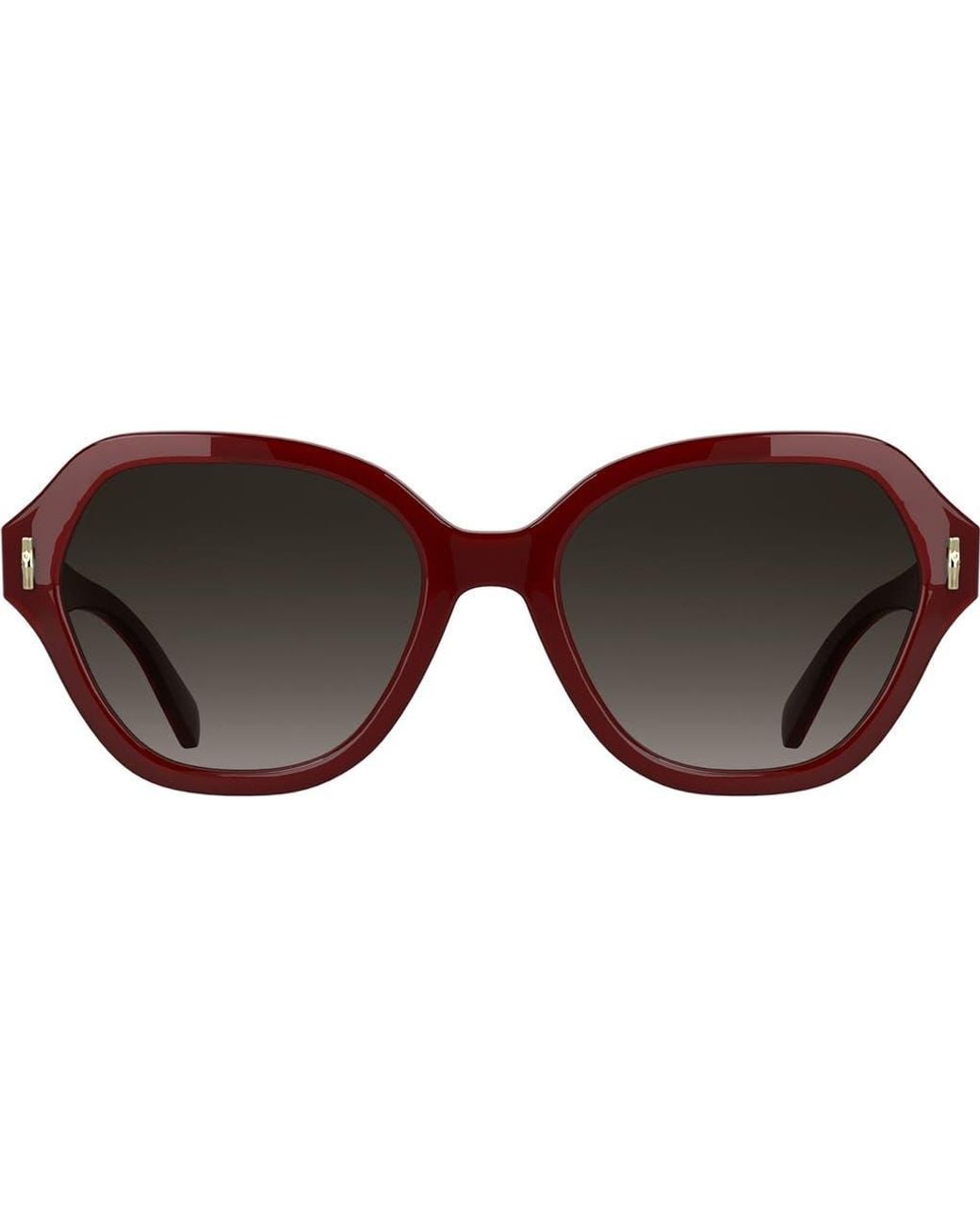 Longchamp Brown Roseau 56Mm Gradient Modified Rectangular Sunglasses