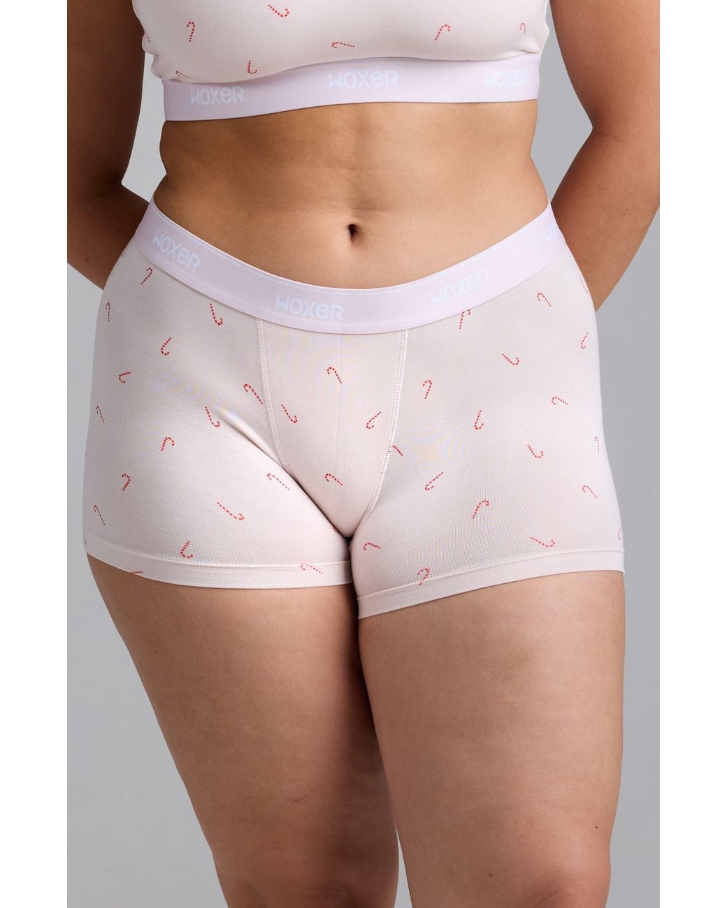OXER Pink Star Ultrasoft 3-Inch Boxer Briefs