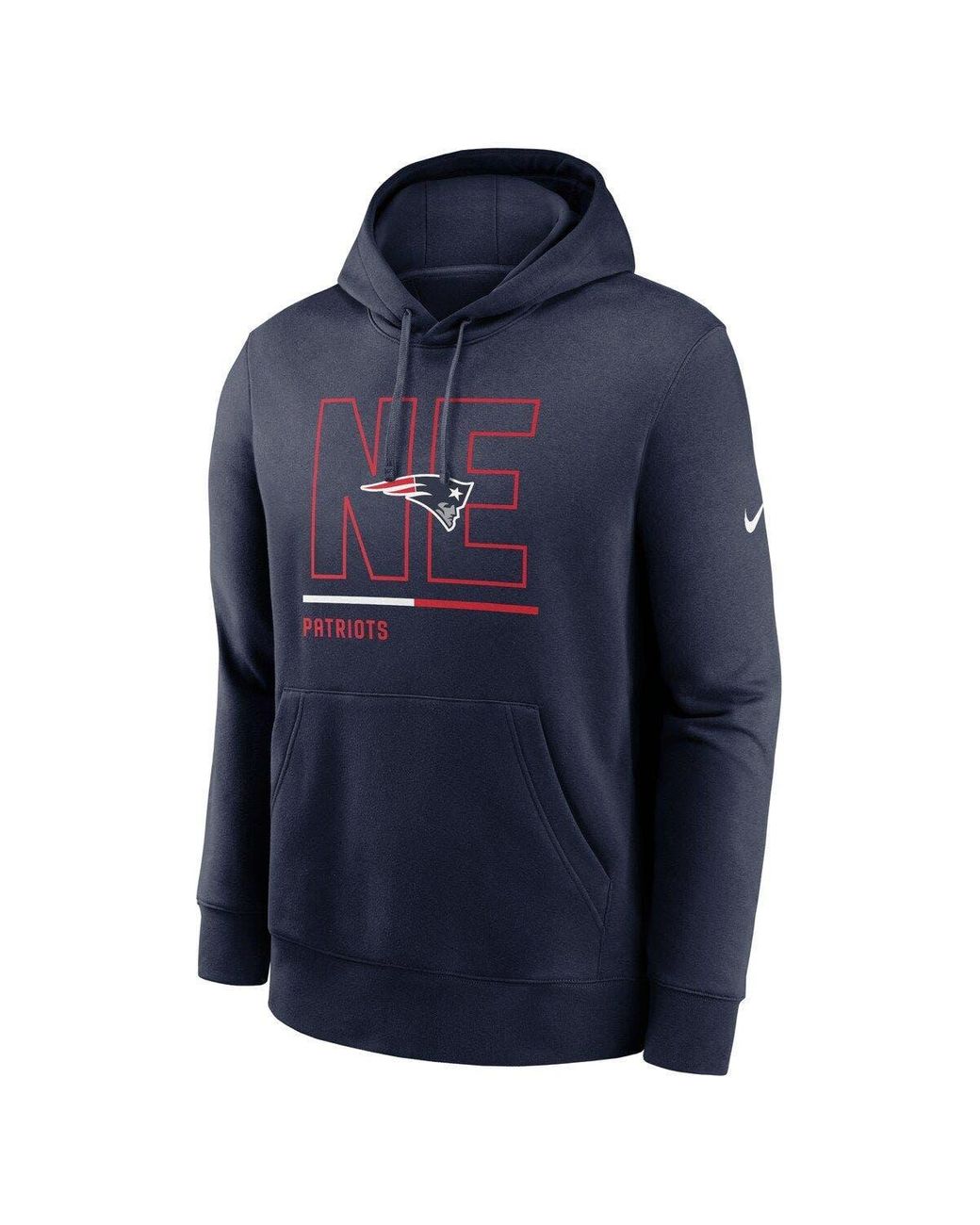 Denver Broncos Nike Sideline Club Fleece Pullover Hoodie - Navy