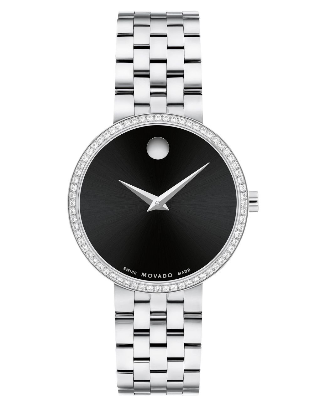 Black movado cheap diamond watch