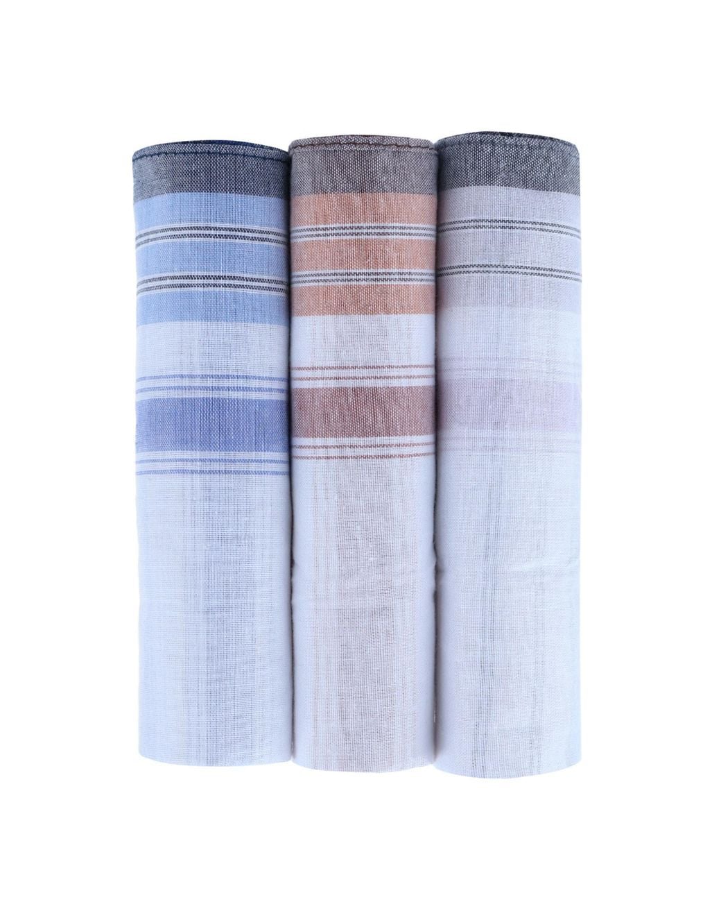 Trafalgar Blue Checked Cotton Handkerchiefs for men