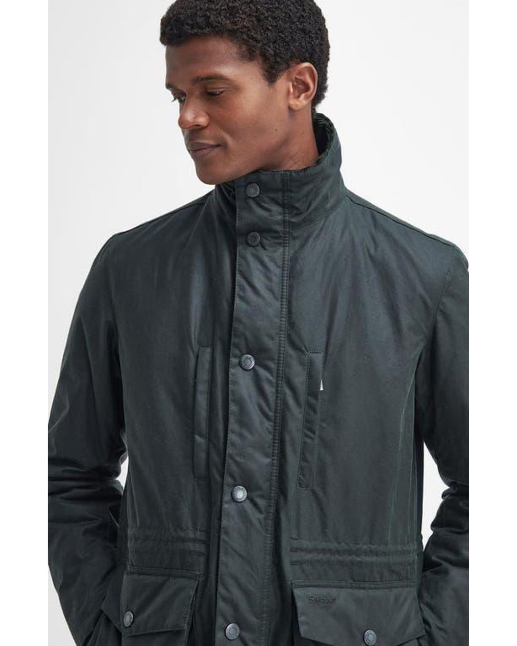 Barbour waxed cotton utility jacket hotsell