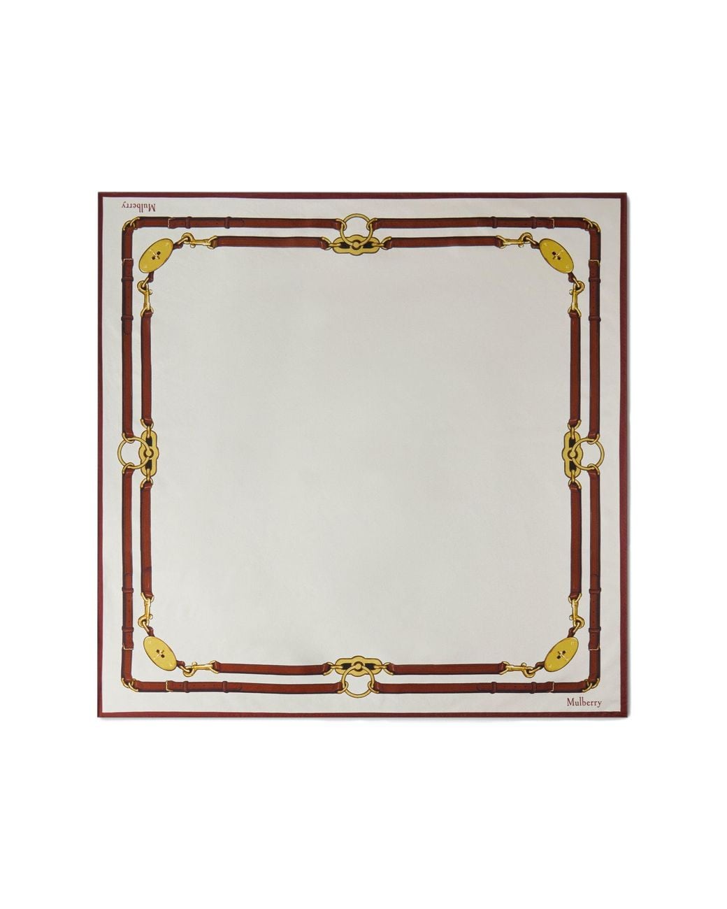 Mulberry Metallic Square Scarf