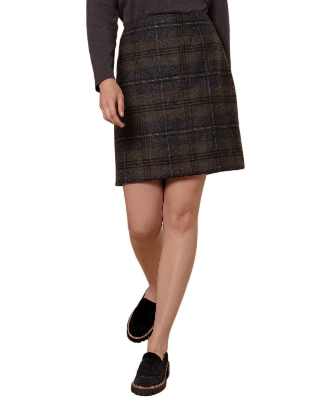 Celtic & Co. Black British Celt Wool Skirt