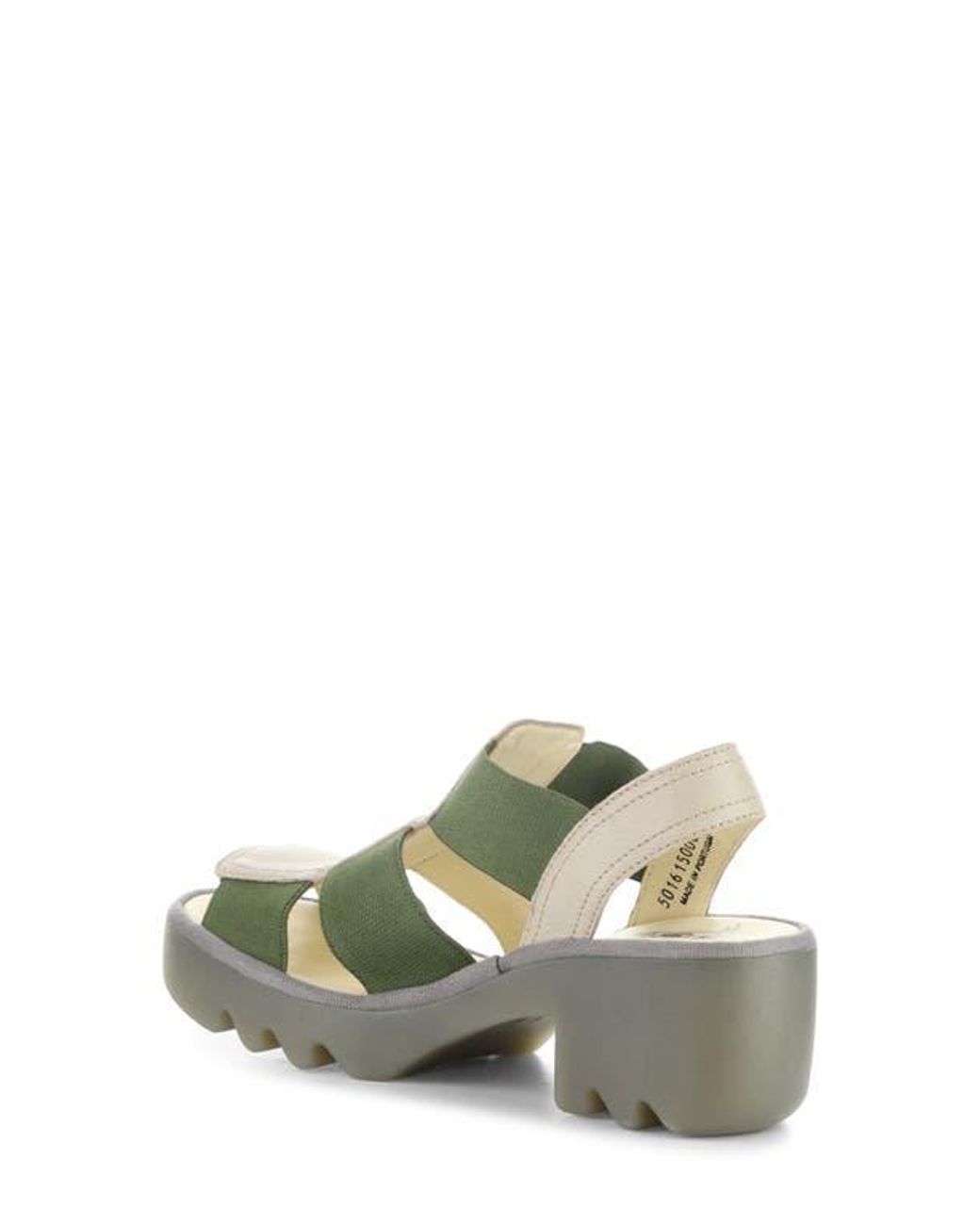 Fly London Green Teev Platform Sandal