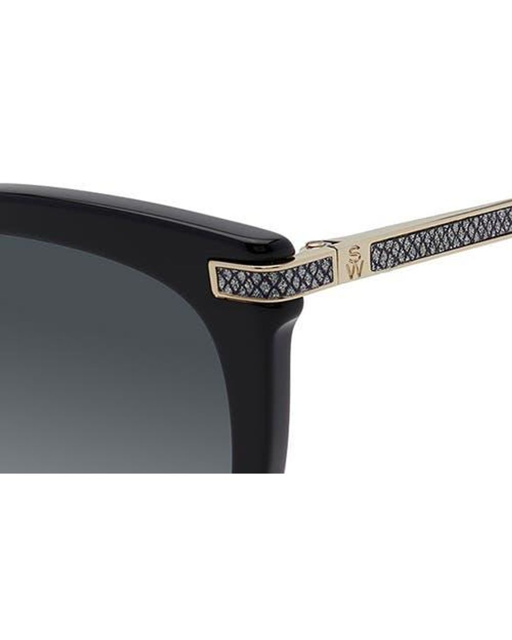 Stuart Weitzman Black 57Mm Gradient Butterfly Sunglasses