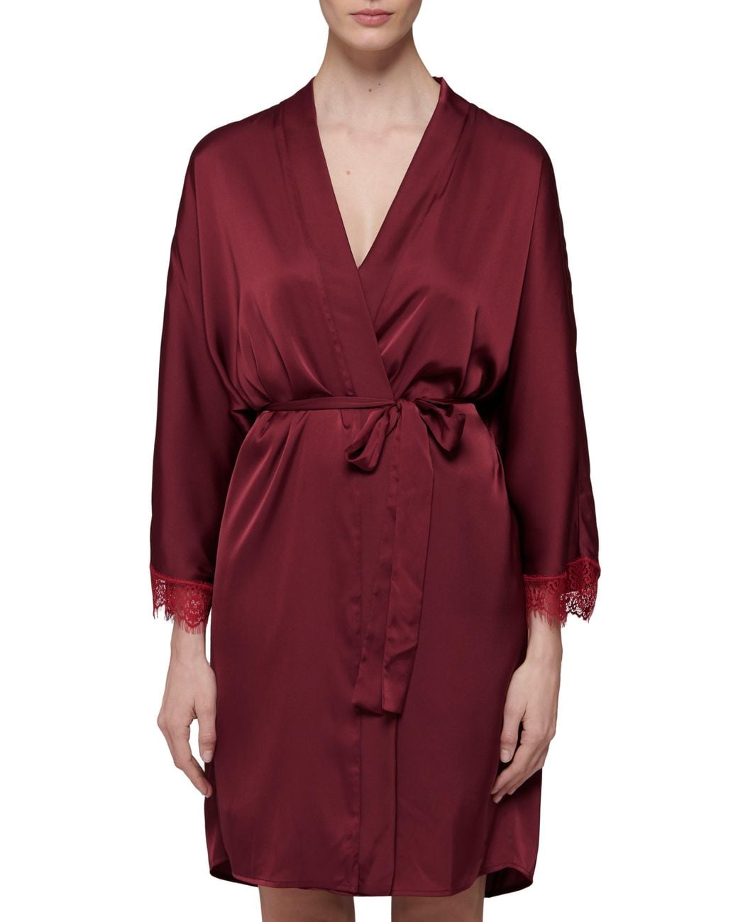 Simone Perele Red Satin Secrets Wrap