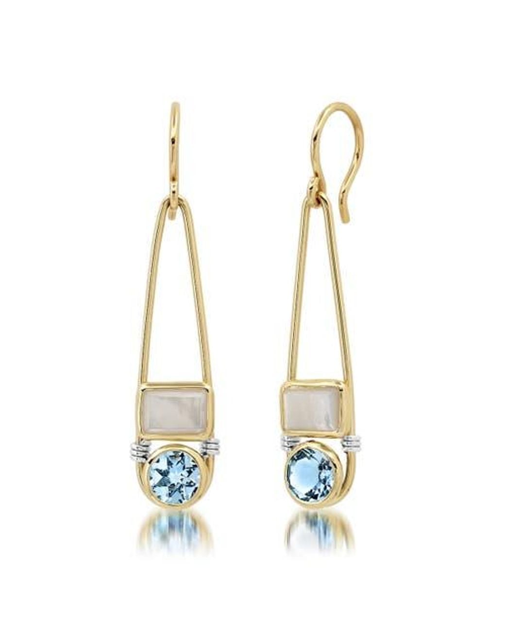 Elliot Young Metallic Candy Rush Double Gemstone Linear Earring