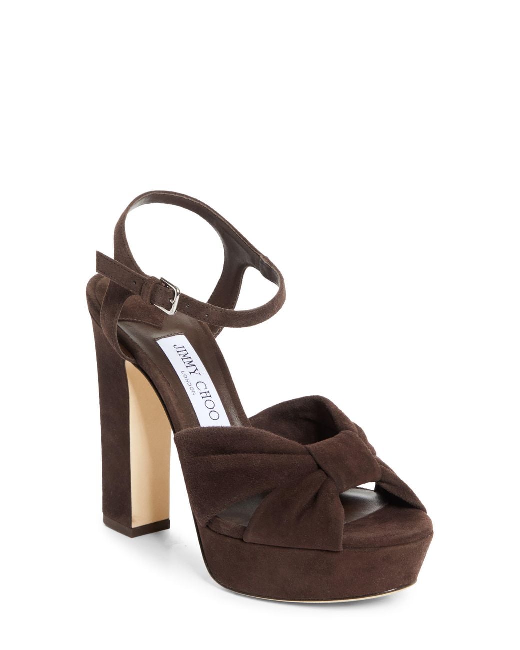 Jimmy Choo Brown Heloise Platform Sandal