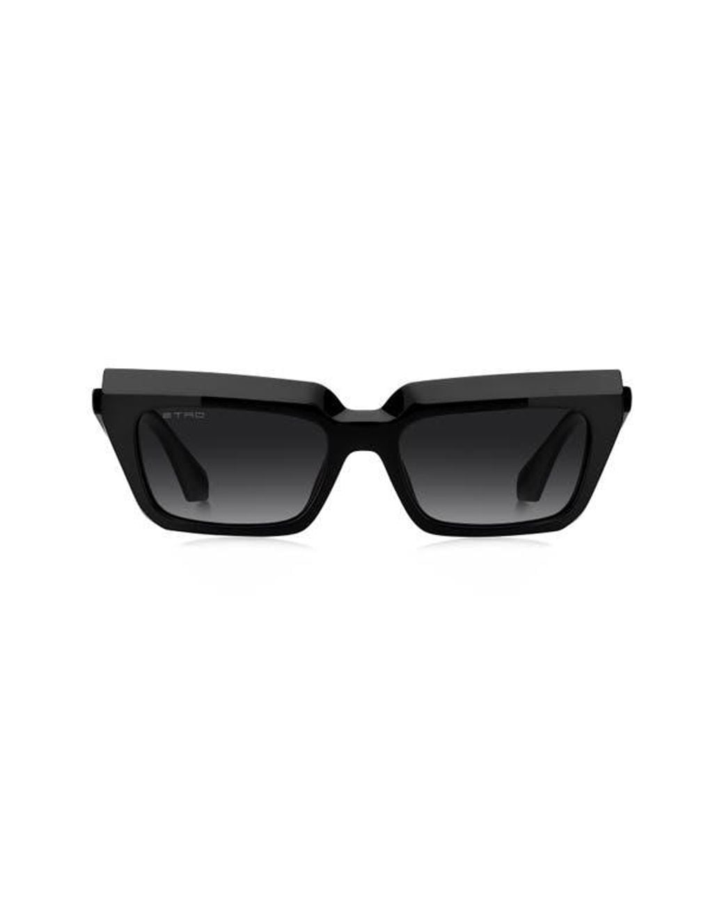 Etro Black 55Mm Rectangular Sunglasses