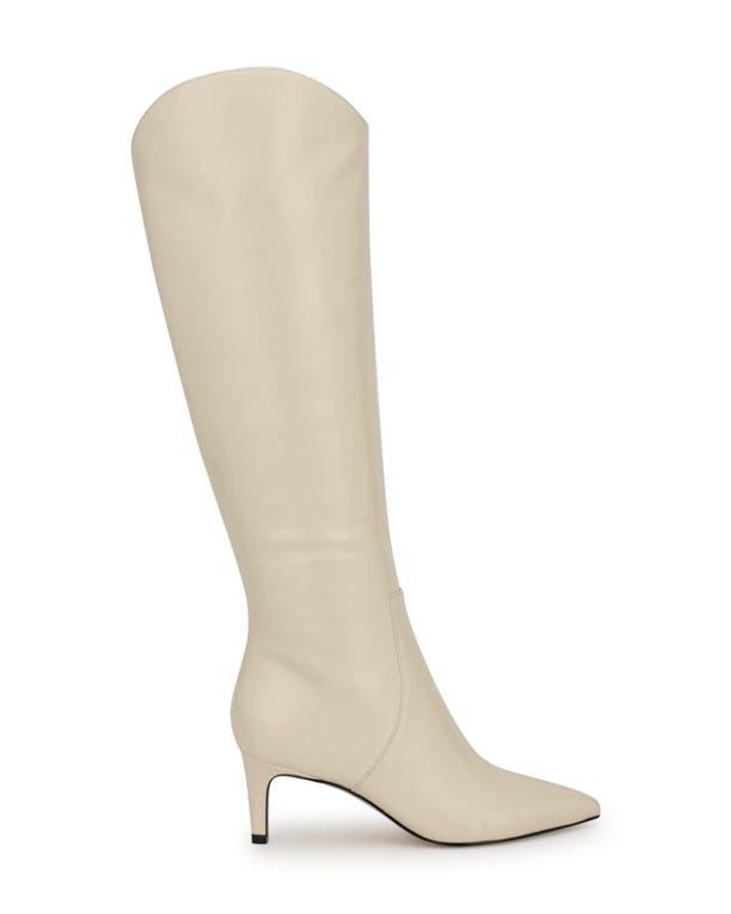 Nine West Sirena Pointed Toe Knee High Boot in White Lyst