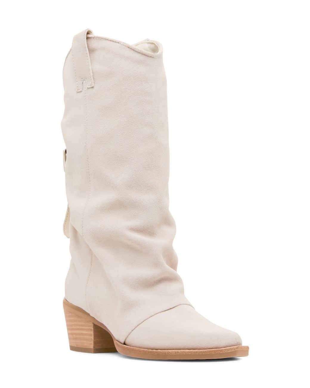 Steve Madden White Aldora Boot