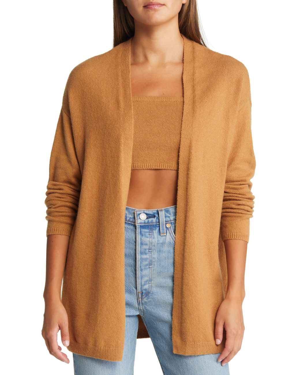 Open Edit Bandeau Top \u0026 Cardigan Set in 