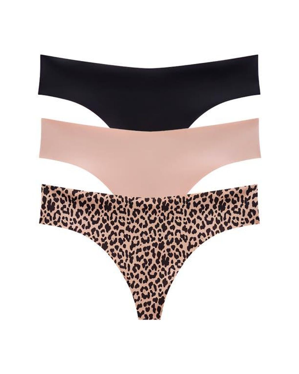 Thirdlove Black Assorted 3-Pack Zero Edge Invisible Thongs