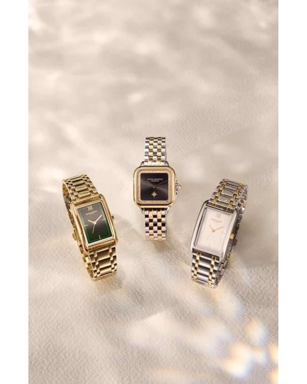 Olivia Burton Multicolor Grove Rectangular Bracelet Watch, 23Mm