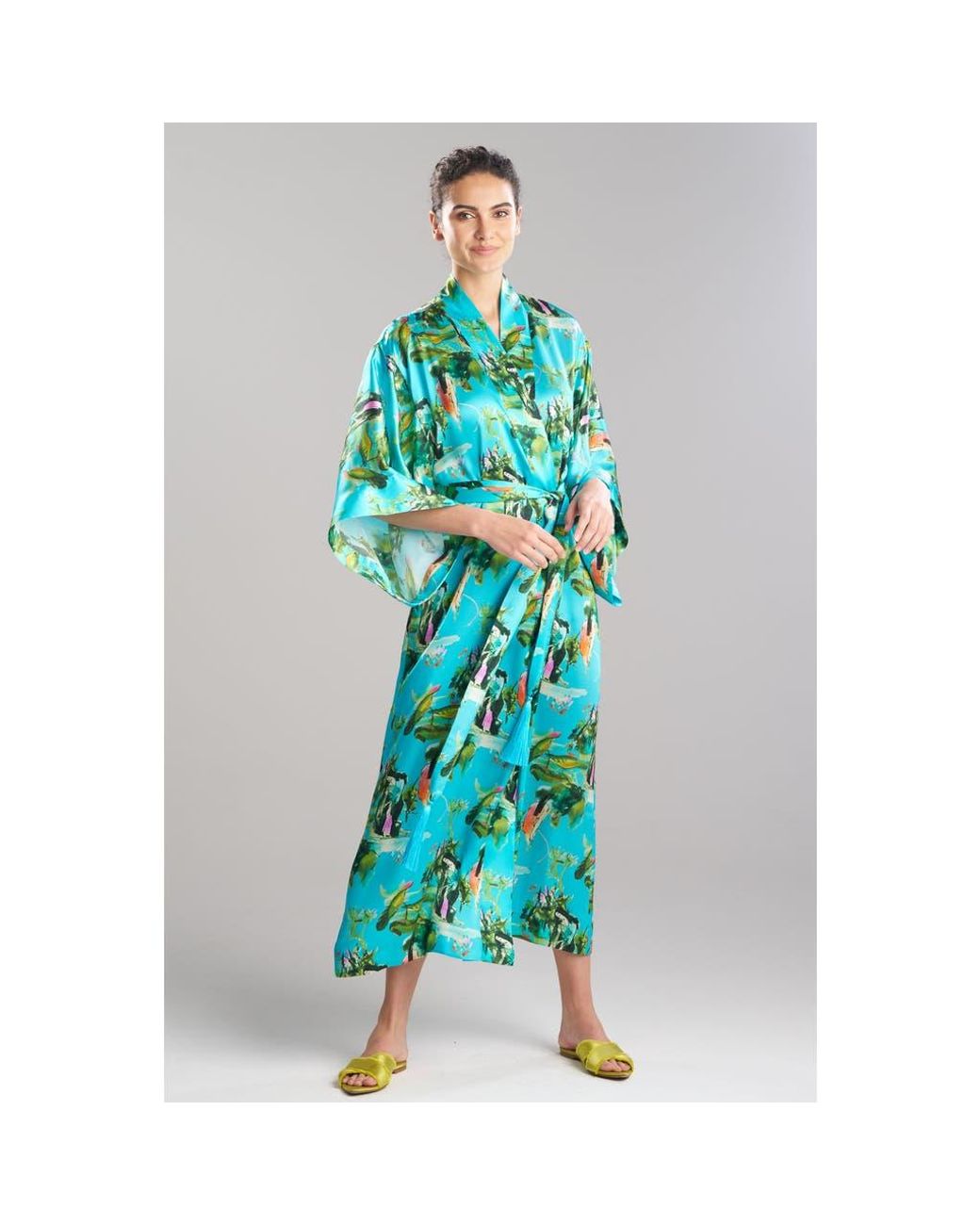 Natori Blue Bali Robe