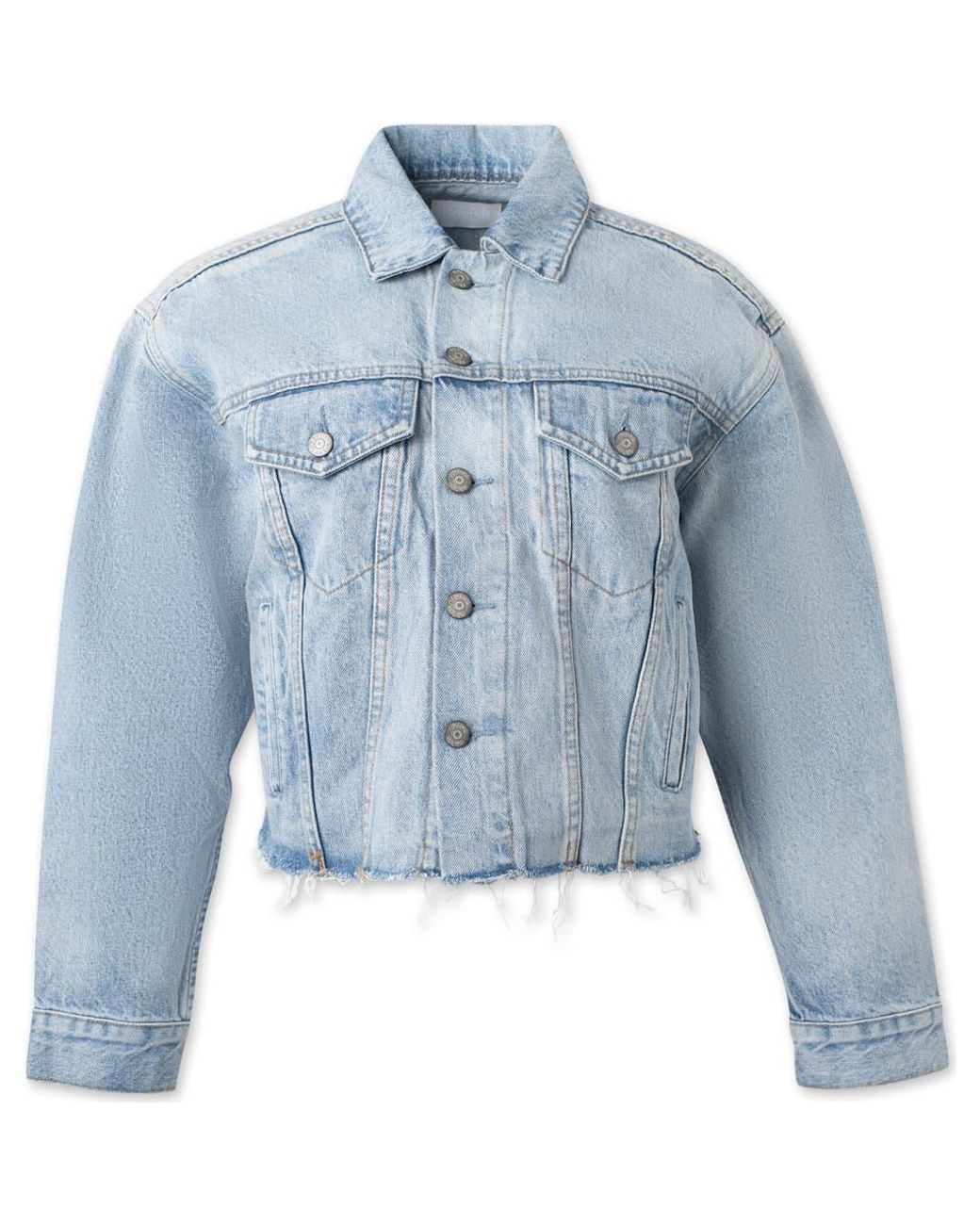 Boyish Blue The Harvey Oversized Cutoff Denim Jacket