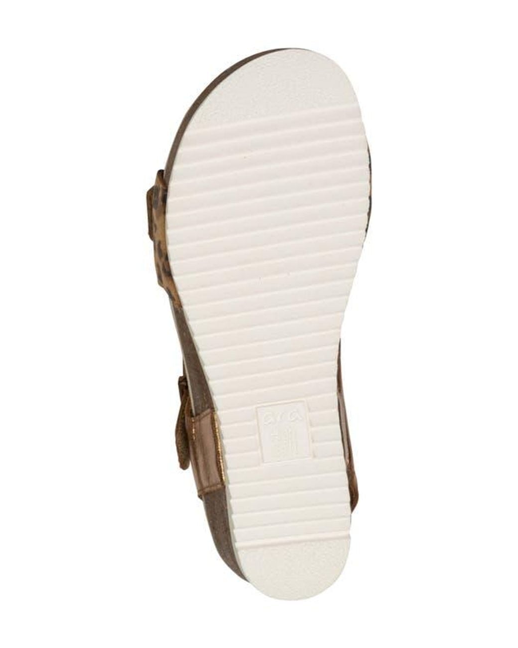 Ara Brown Nova Slingback Platform Wedge Sandal