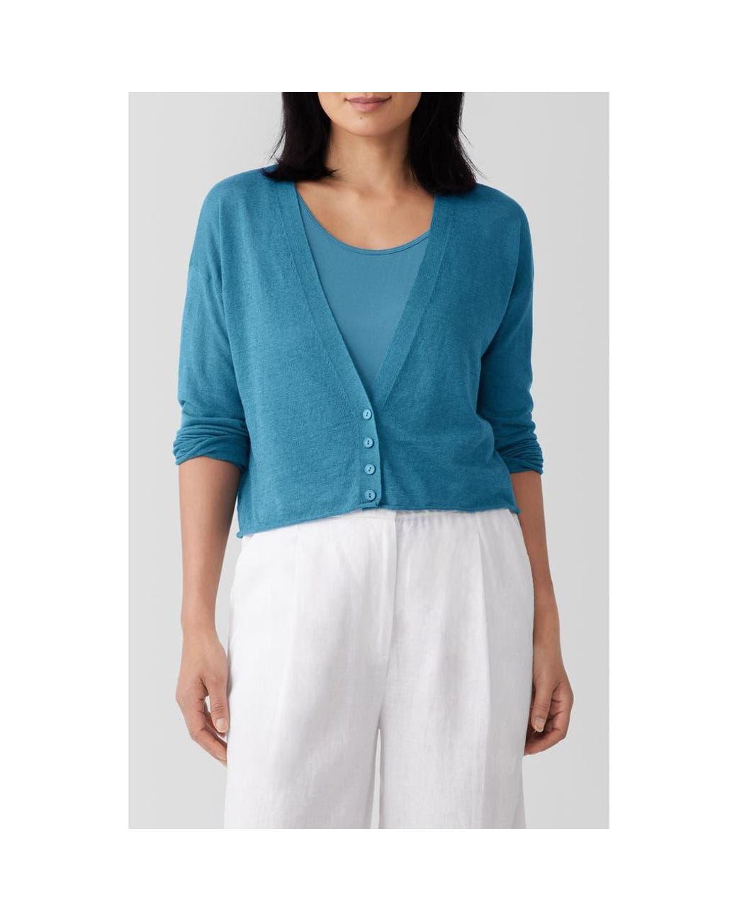 Eileen fisher organic cotton cardigan hot sale