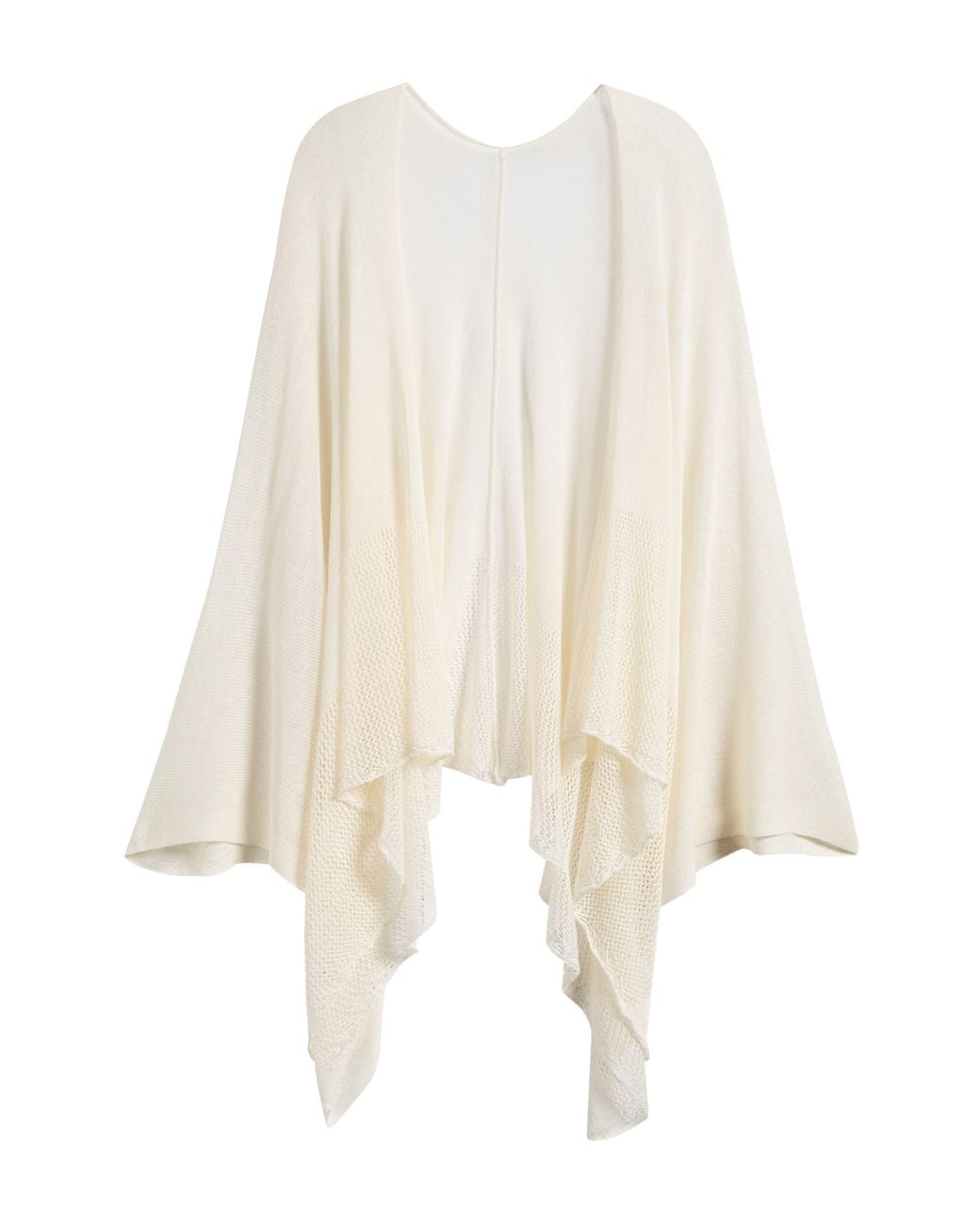 Tasha White Mesh Throw Over