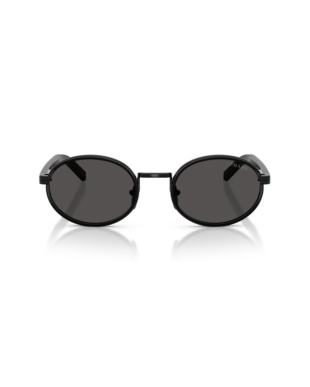 Prada Black 52Mm Oval Sunglasses