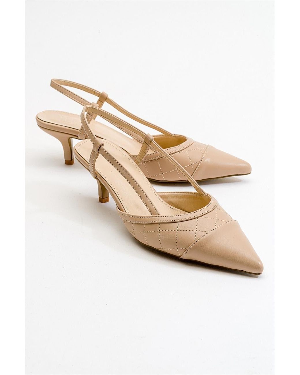 Prologue Shoes Natural Point Pointed Toe Slingback Pump