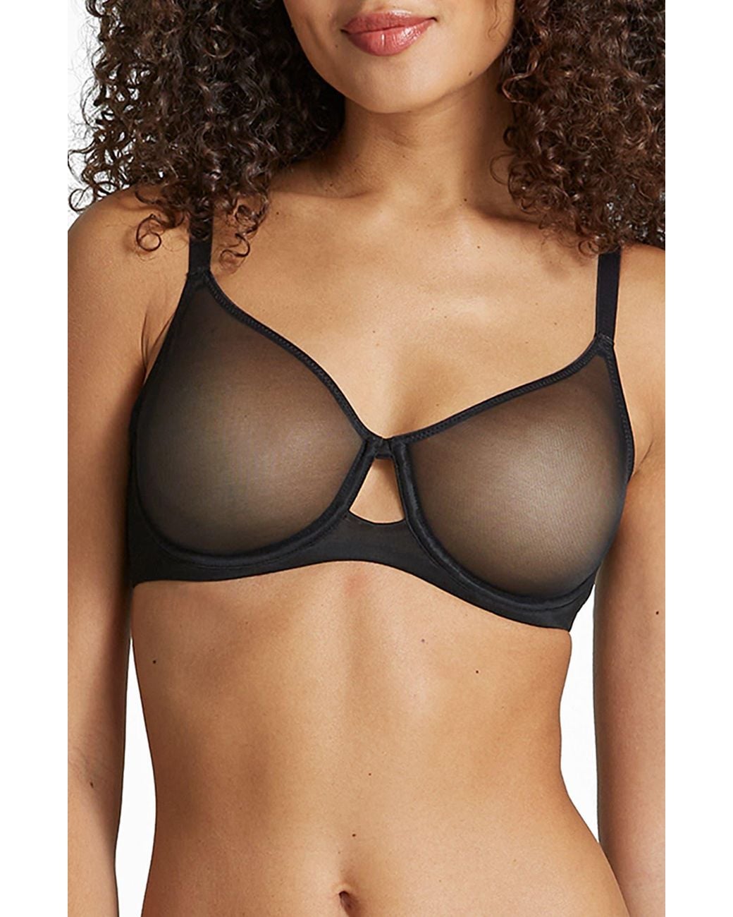 Commando Black Chic Mesh Full Cup Underwire Bra