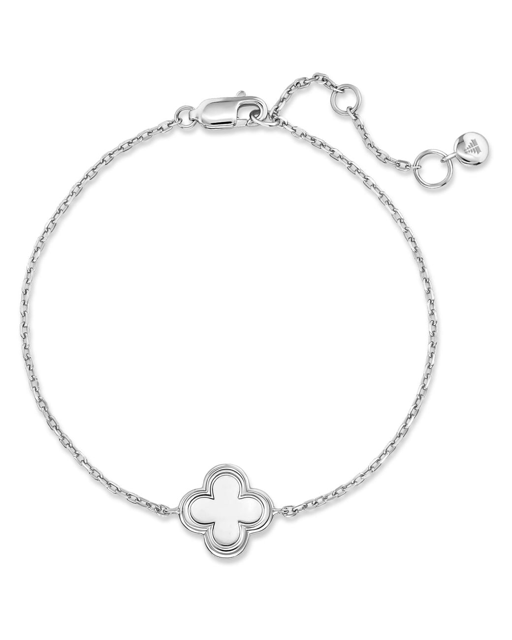 DEVATA Metallic Clover Chain Bracelet