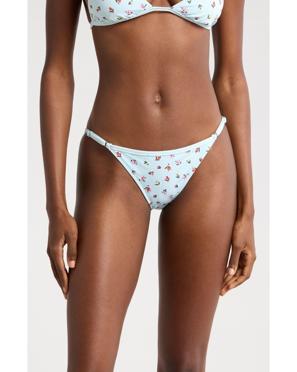 Solid & Striped Blue The Lulu Bikini Bottoms