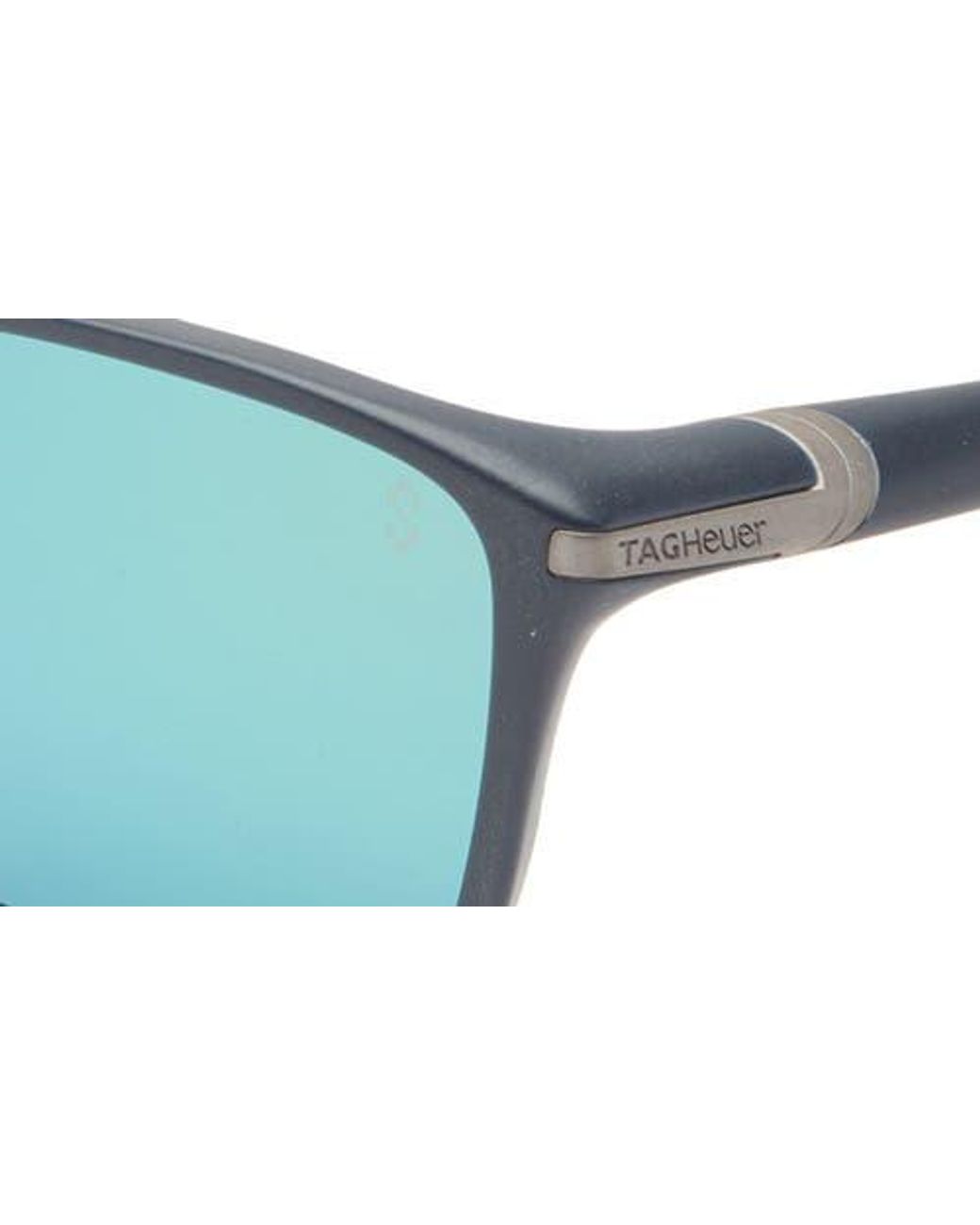 Tag Heuer Blue Vingt Sept 59Mm Rectangular Sport Sunglasses for men