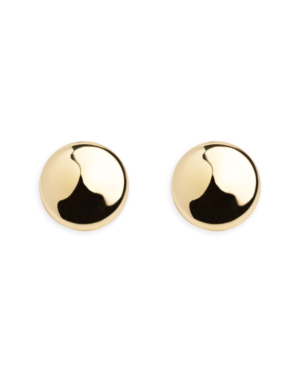 Argento Vivo Metallic Button Stud Earrings