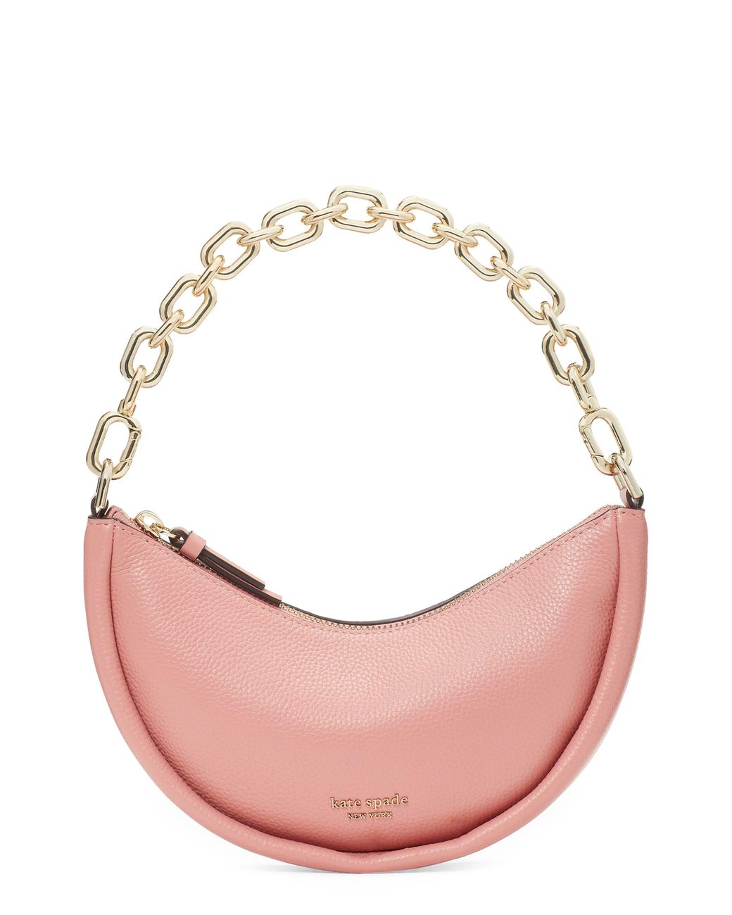 Kate Spade Small Smile Pebbled Leather Crossbody Bag in Pink Lyst