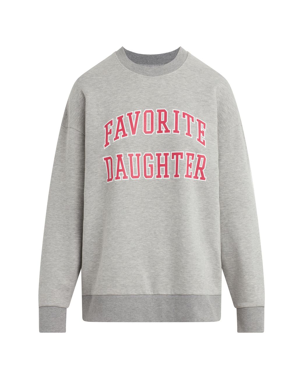 FAVORITE DAUGHTER Collegiate Cotton Graphic Sweatshirt in Gray | Lyst