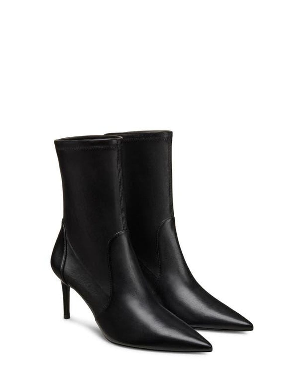 Stuart Weitzman Black Stuart Pointed Toe Bootie