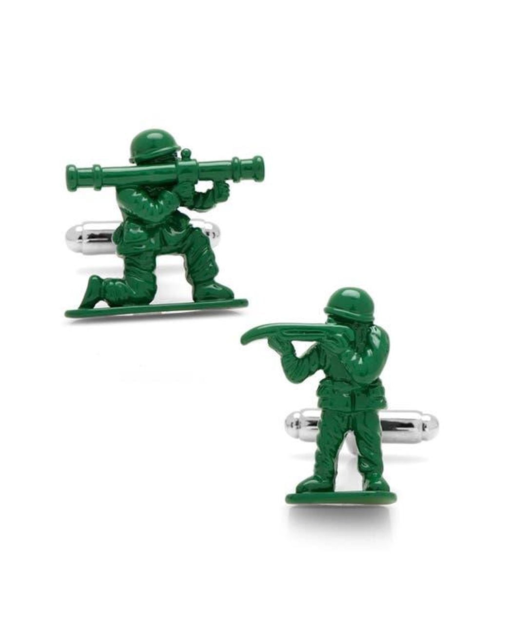 Cufflinks Inc. Green Army Cuff Links for men