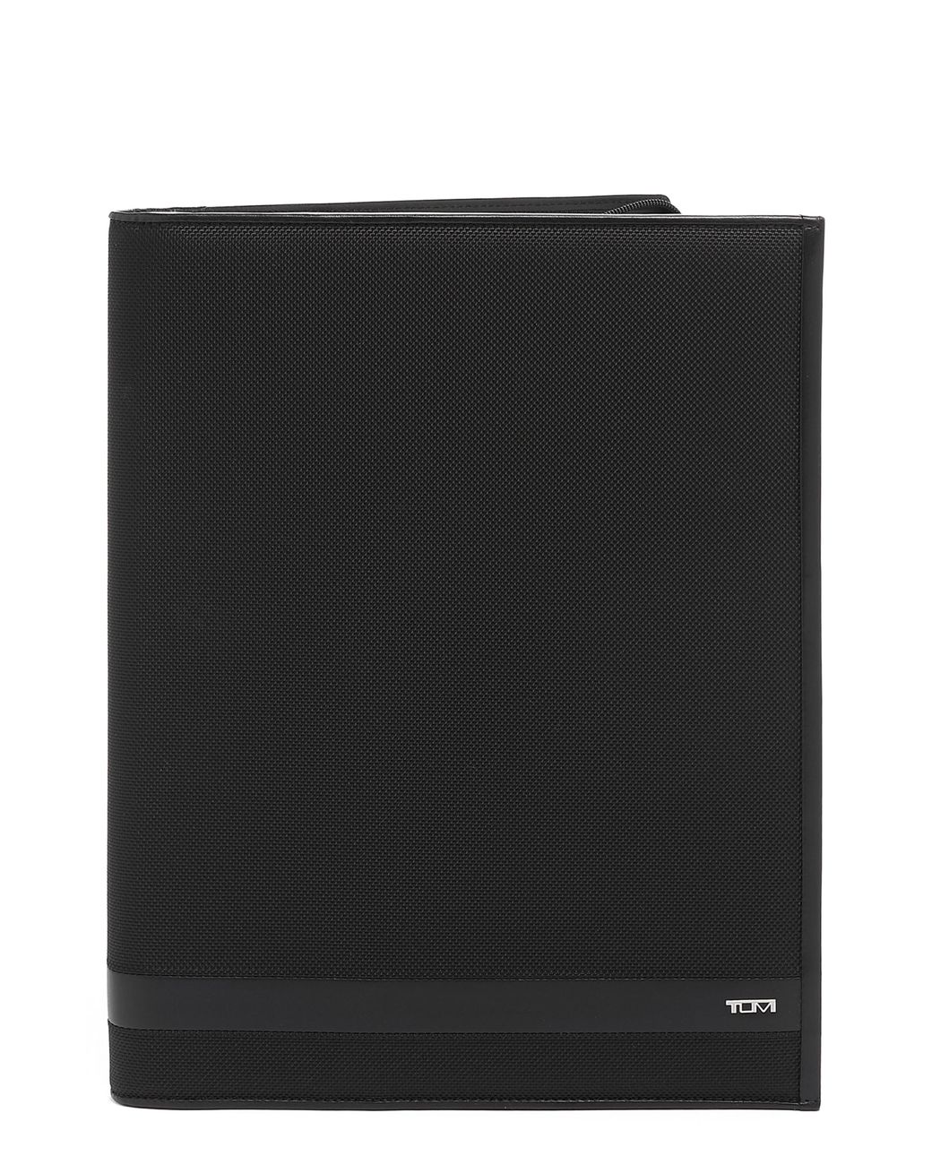 Tumi Black Zip Around Letter Pad for men