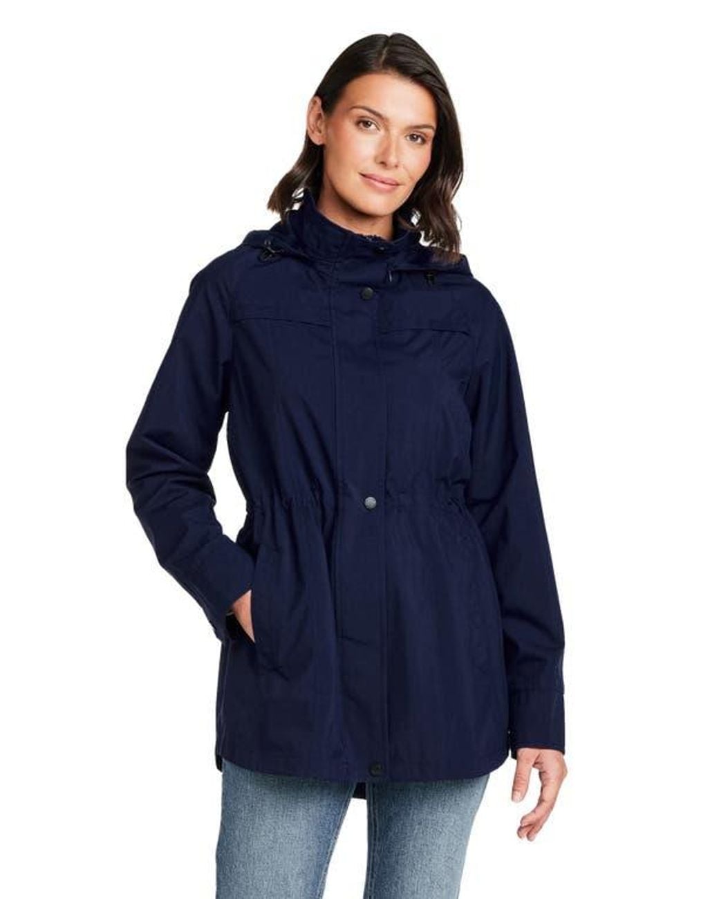 Gallery Blue Water Resistant Packable Jacket