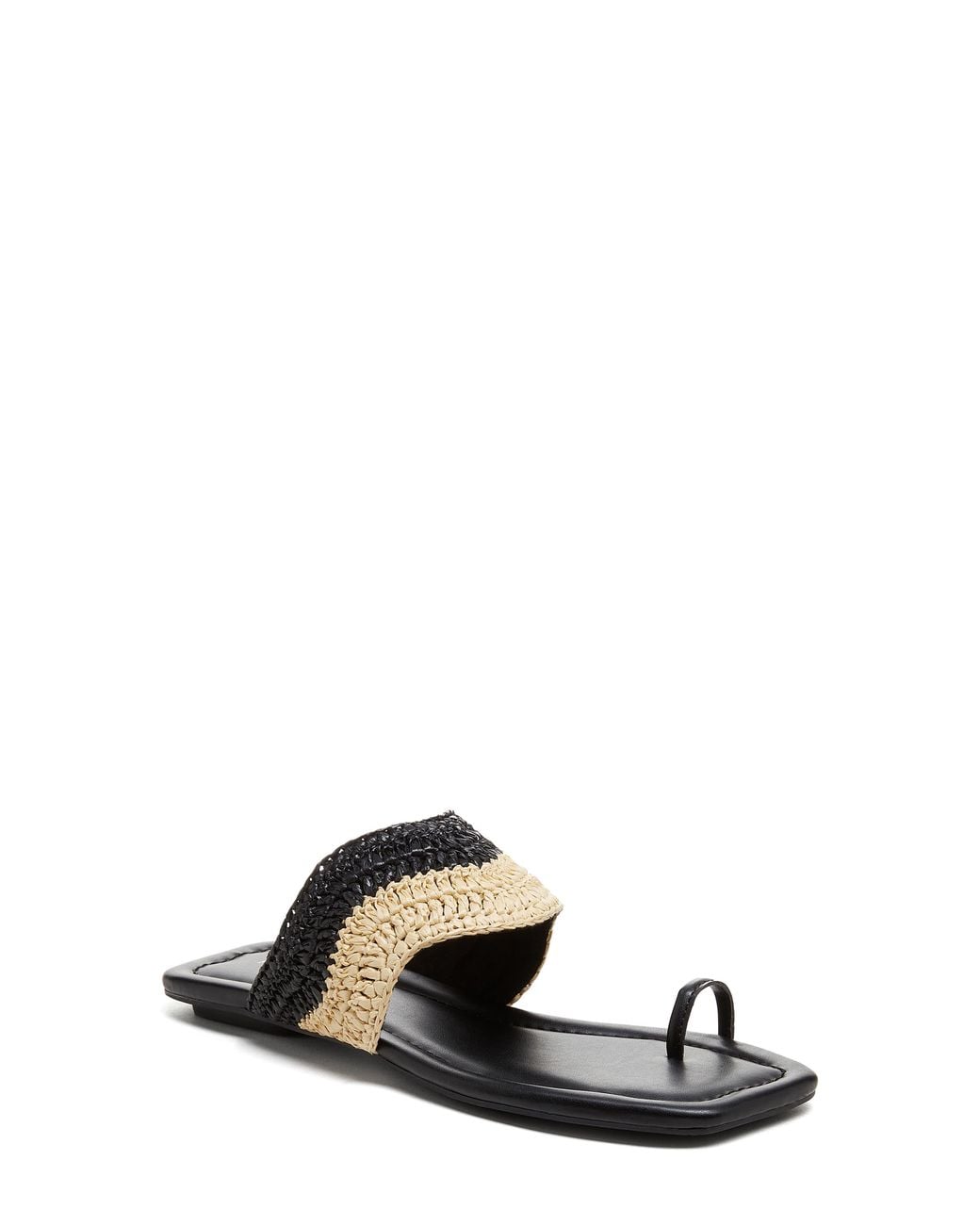 Kelsi Dagger Brooklyn Black Theo Toe Ring Sandal