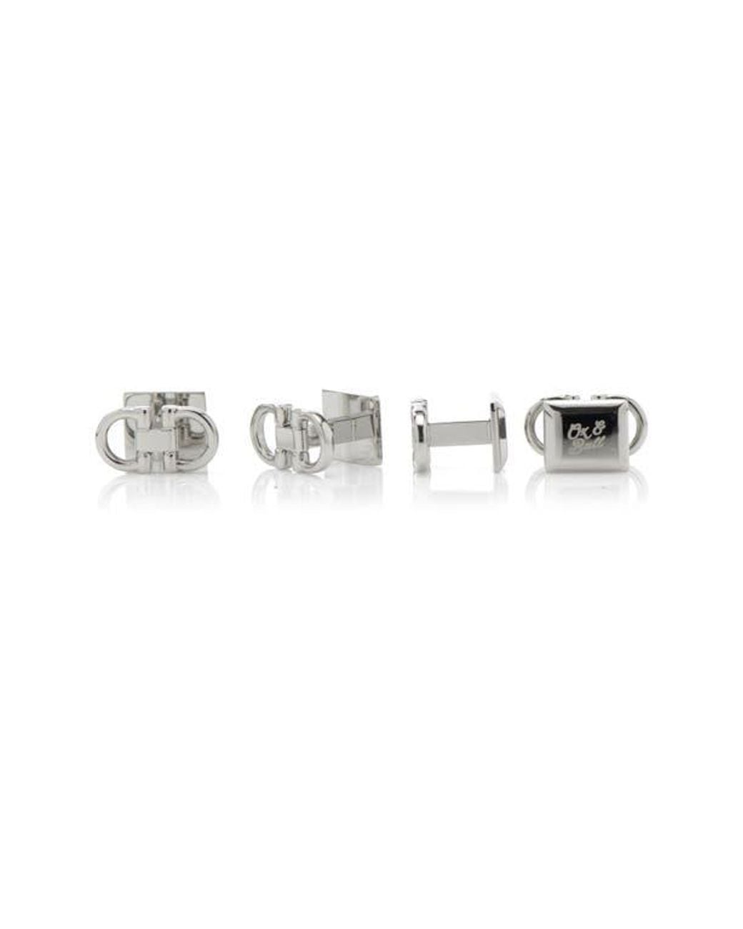 Cufflinks Inc. Metallic Horse Bit Shirt Studs for men