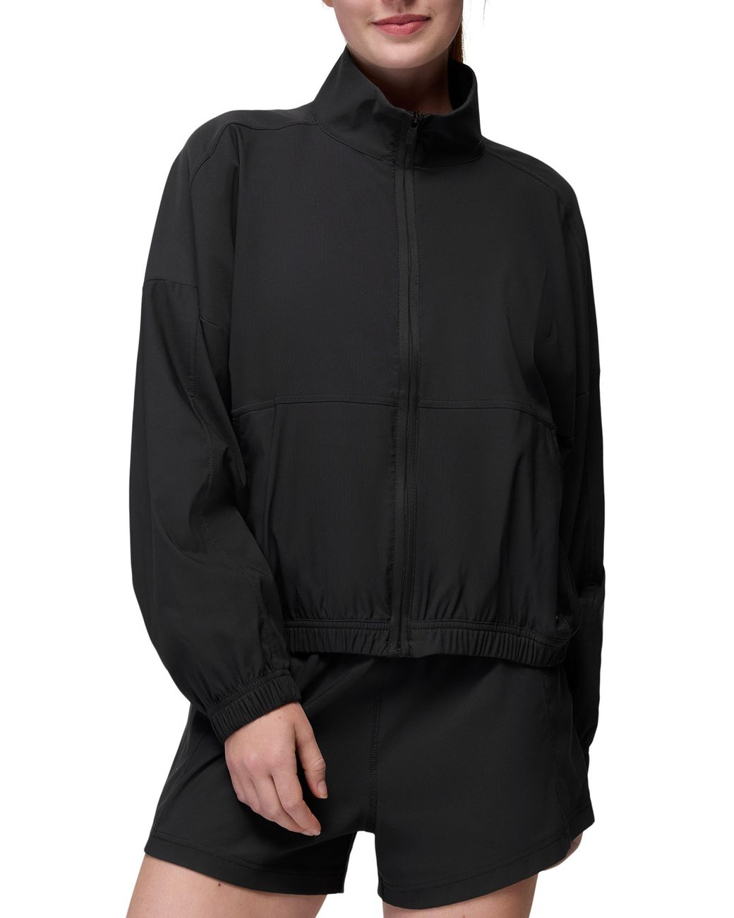 Prana Black Send Off Crop Jacket