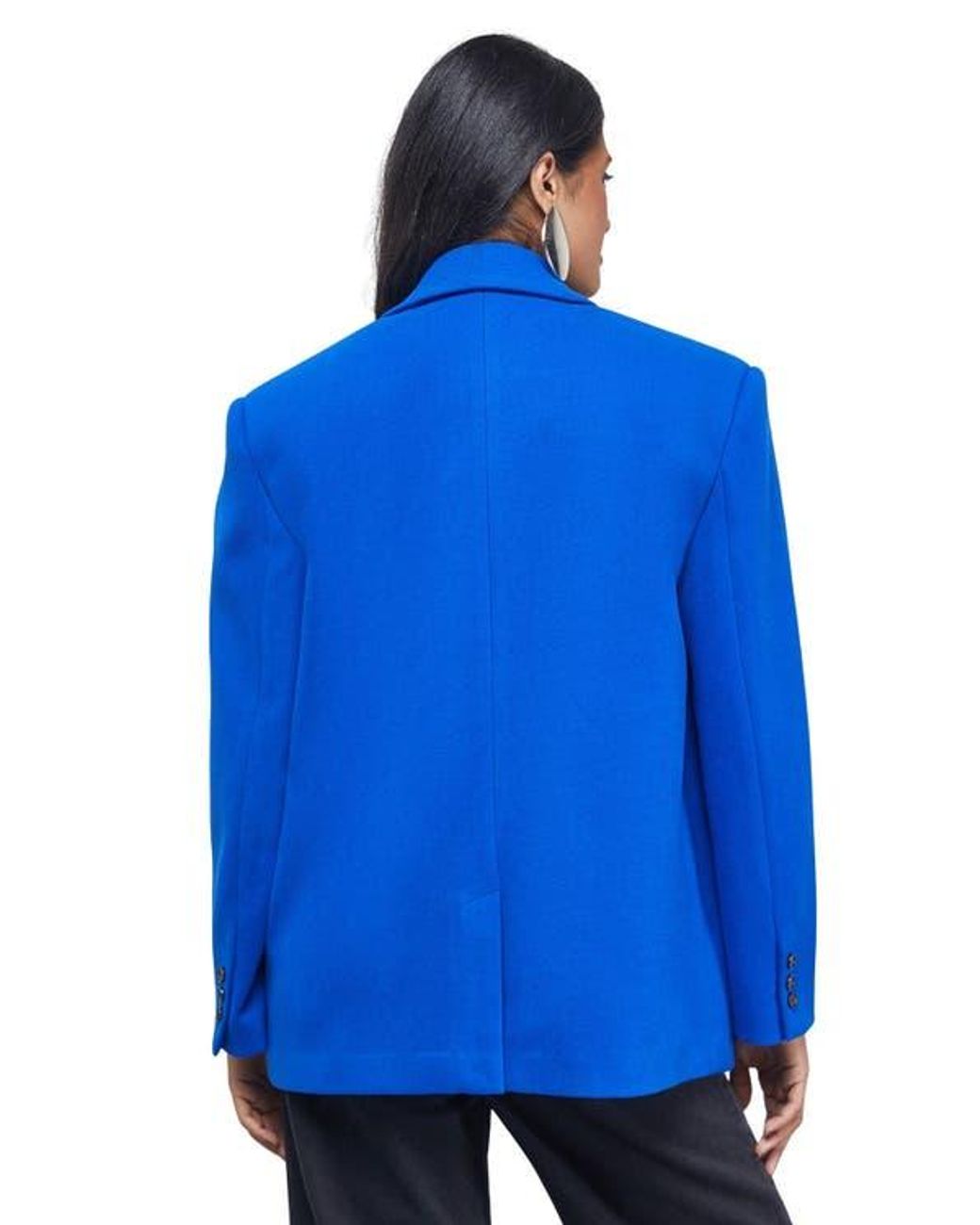 Warehouse Blue Oversized Blazer Coat