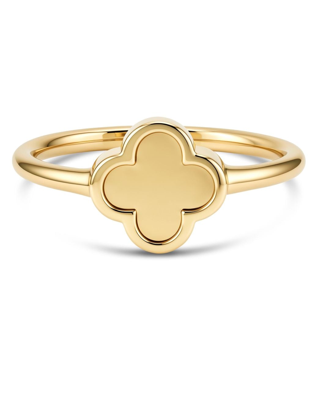 DEVATA Metallic Clover Ring