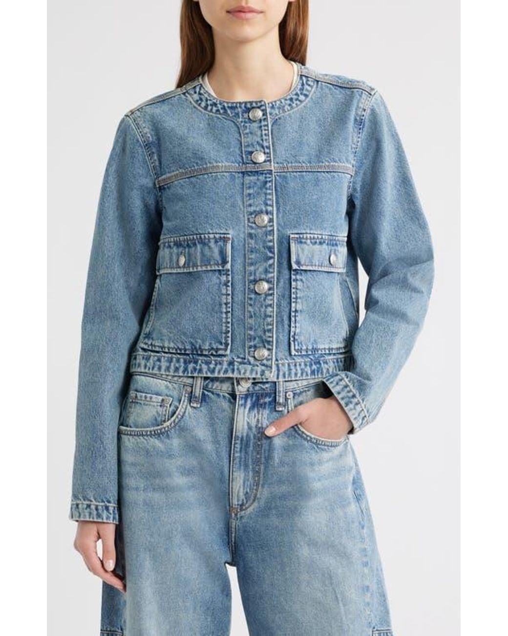 Rag & Bone Blue Drew Denim Jacket