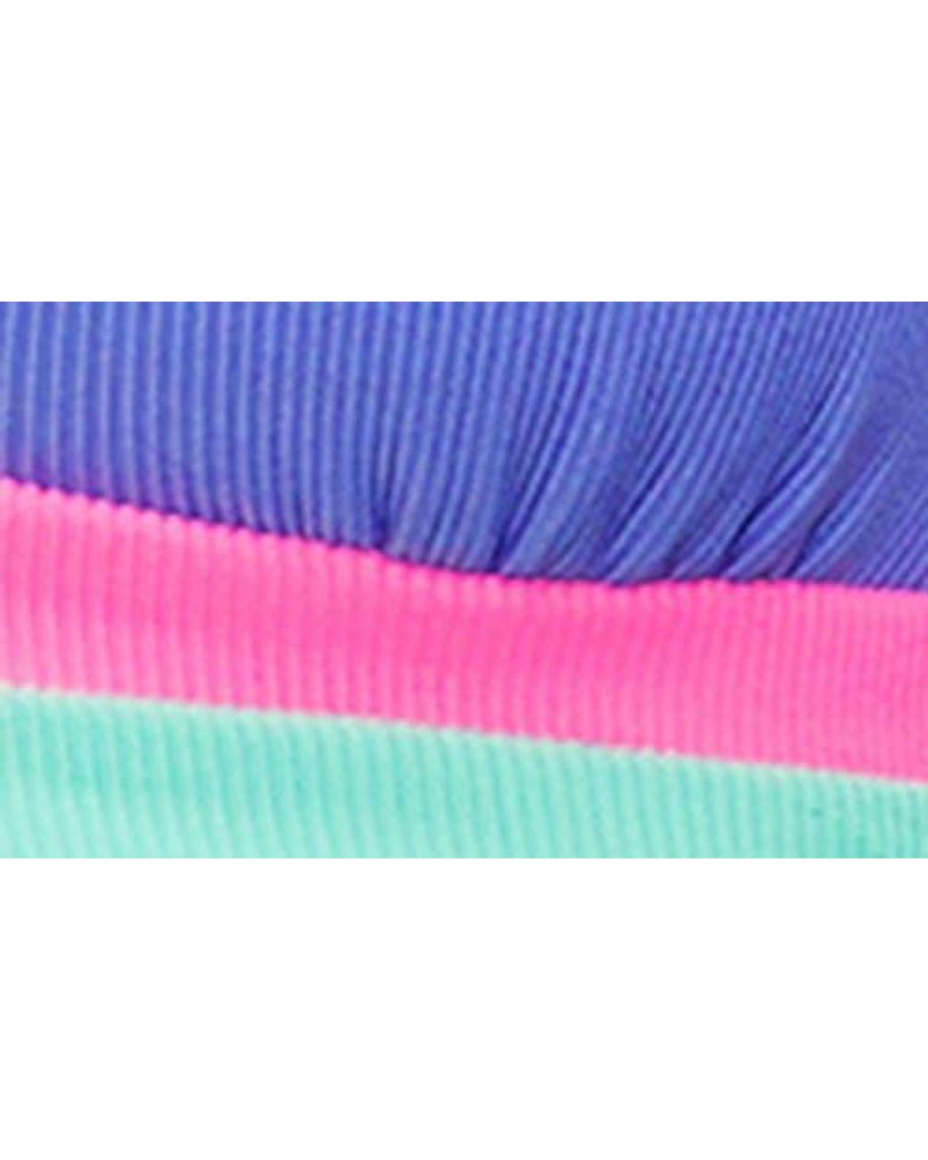 Beach Riot Moana Halter Colorblock Bikini Top in Blue | Lyst