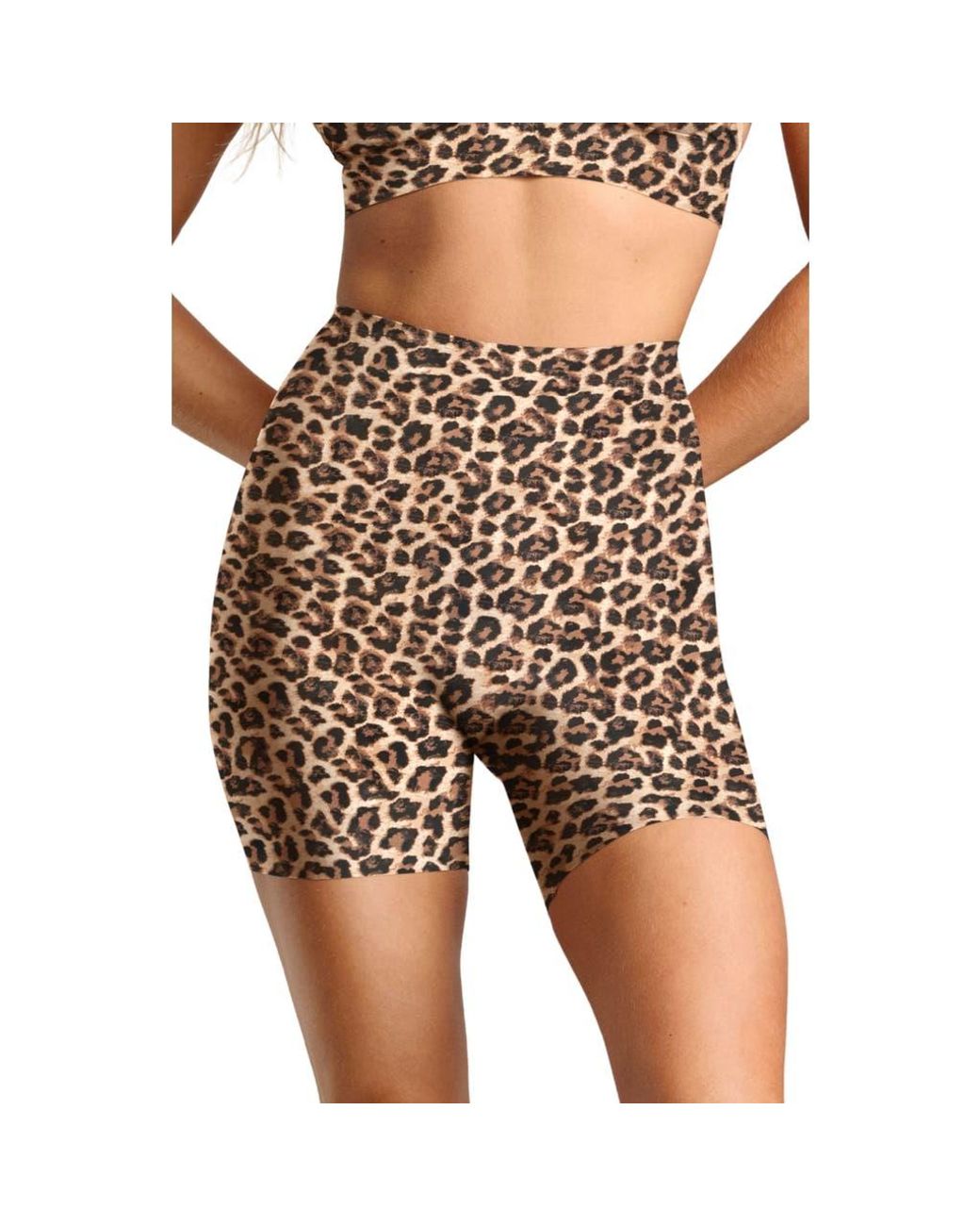 Siella No-Show Bike Short in Brown | Lyst