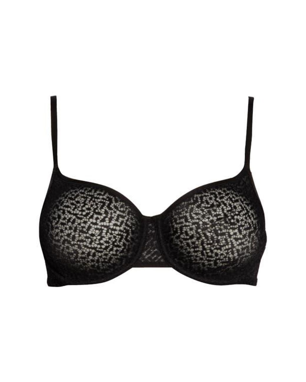 DKNY Modern Lace Unlined Demi Bra in Black | Lyst